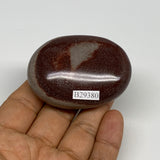 91.2g, 2.3"x1.7"x0.9", Narmada Shiva Lingam Palm-Stone Polished, B29380