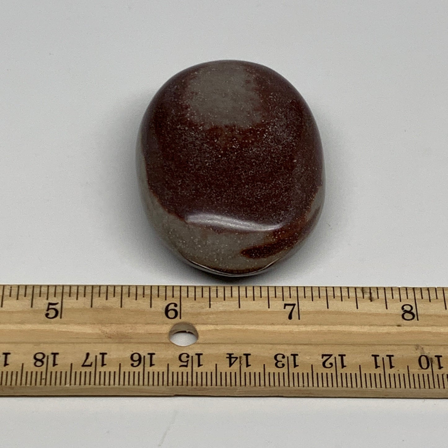 91.2g, 2.3"x1.7"x0.9", Narmada Shiva Lingam Palm-Stone Polished, B29380