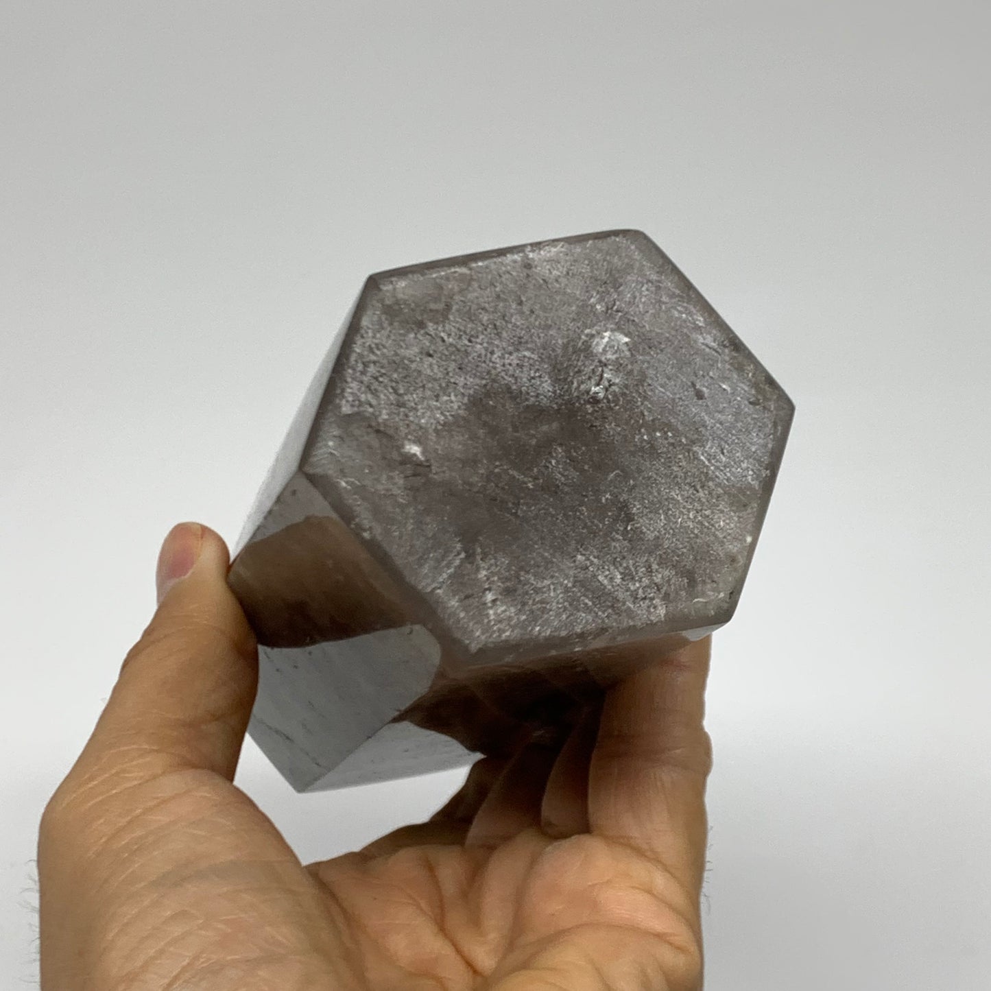 2 Lbs, 6.6"x2.5"x2", Black Moonstone Tower Obelisk Point Crystal, B38166