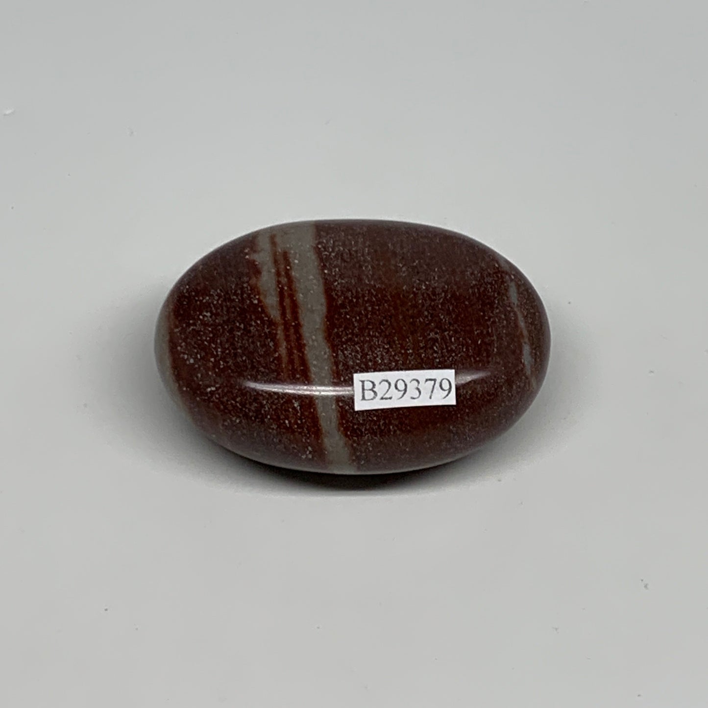 97.4g, 2.3"x1.7"x1", Narmada Shiva Lingam Palm-Stone Polished, B29379
