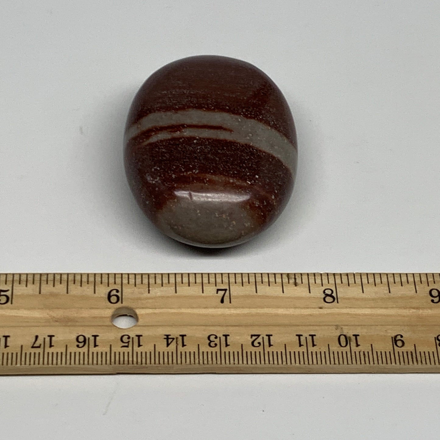 97.4g, 2.3"x1.7"x1", Narmada Shiva Lingam Palm-Stone Polished, B29379