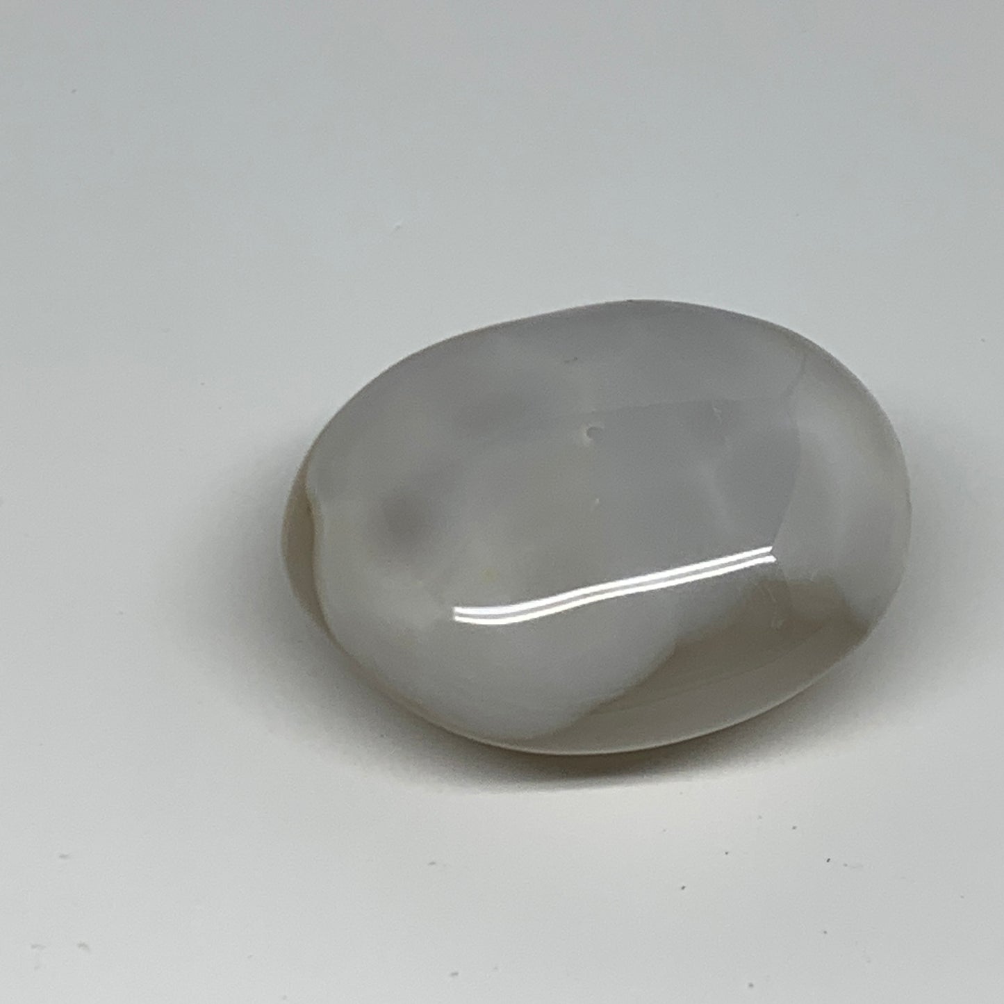 128g, 2.3"x2"x1.2" Orca Agate Palm-Stone Reiki Energy Crystal Reiki, B27865