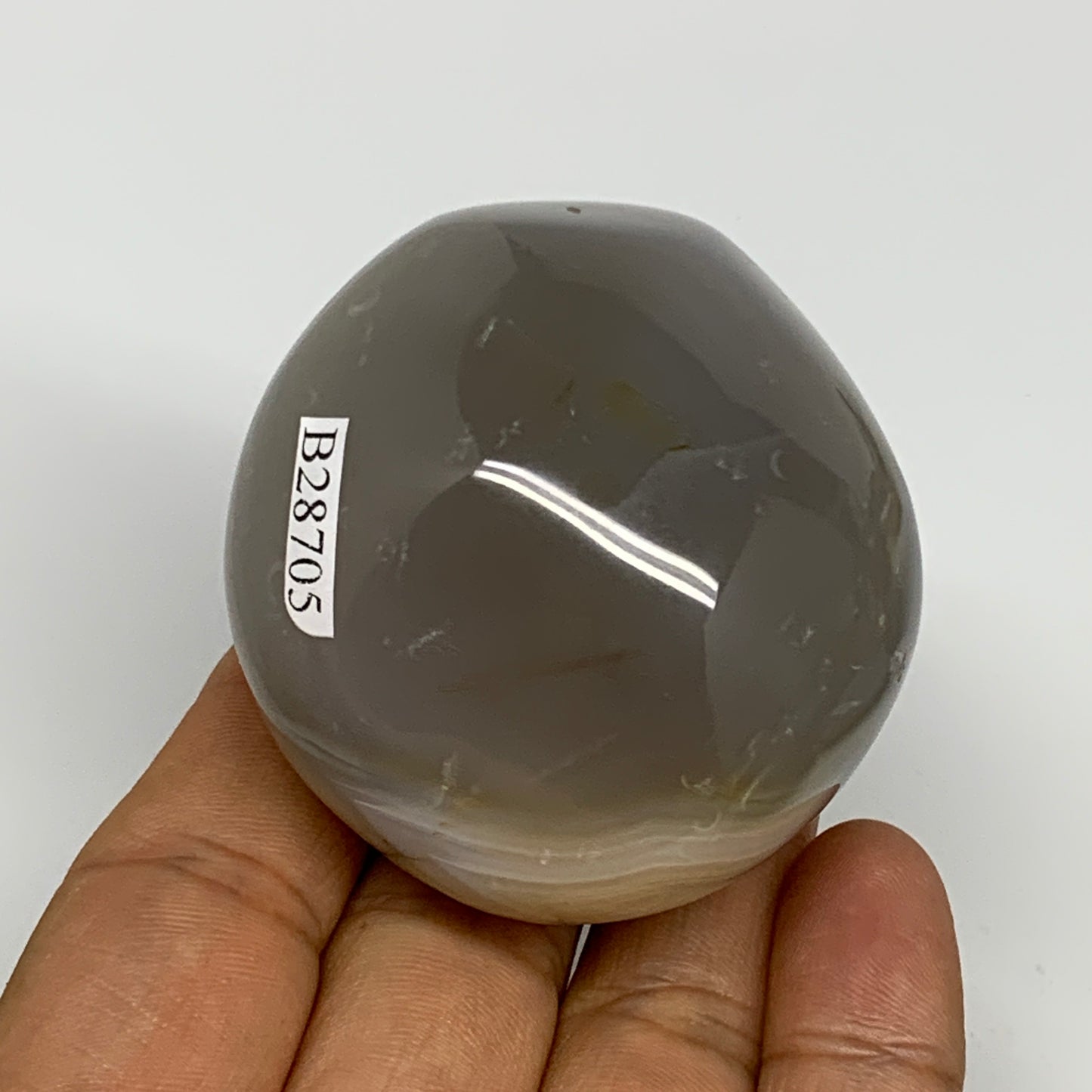 162.8g, 2.3"x2"x1.6" Orca Agate Palm-Stone Reiki Energy Crystal Reiki, B28705