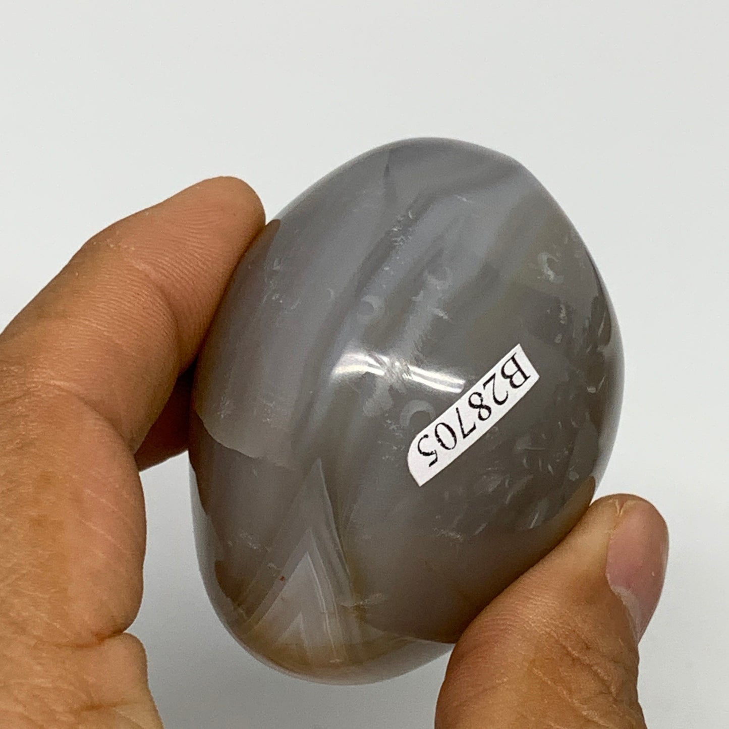 162.8g, 2.3"x2"x1.6" Orca Agate Palm-Stone Reiki Energy Crystal Reiki, B28705