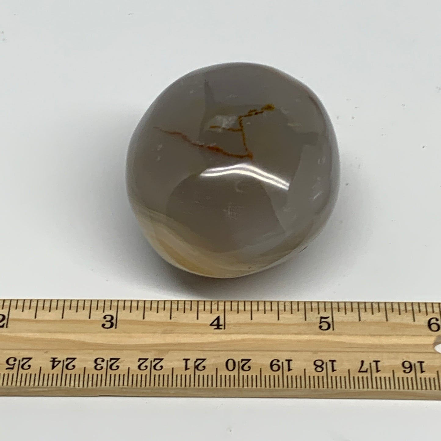 162.8g, 2.3"x2"x1.6" Orca Agate Palm-Stone Reiki Energy Crystal Reiki, B28705