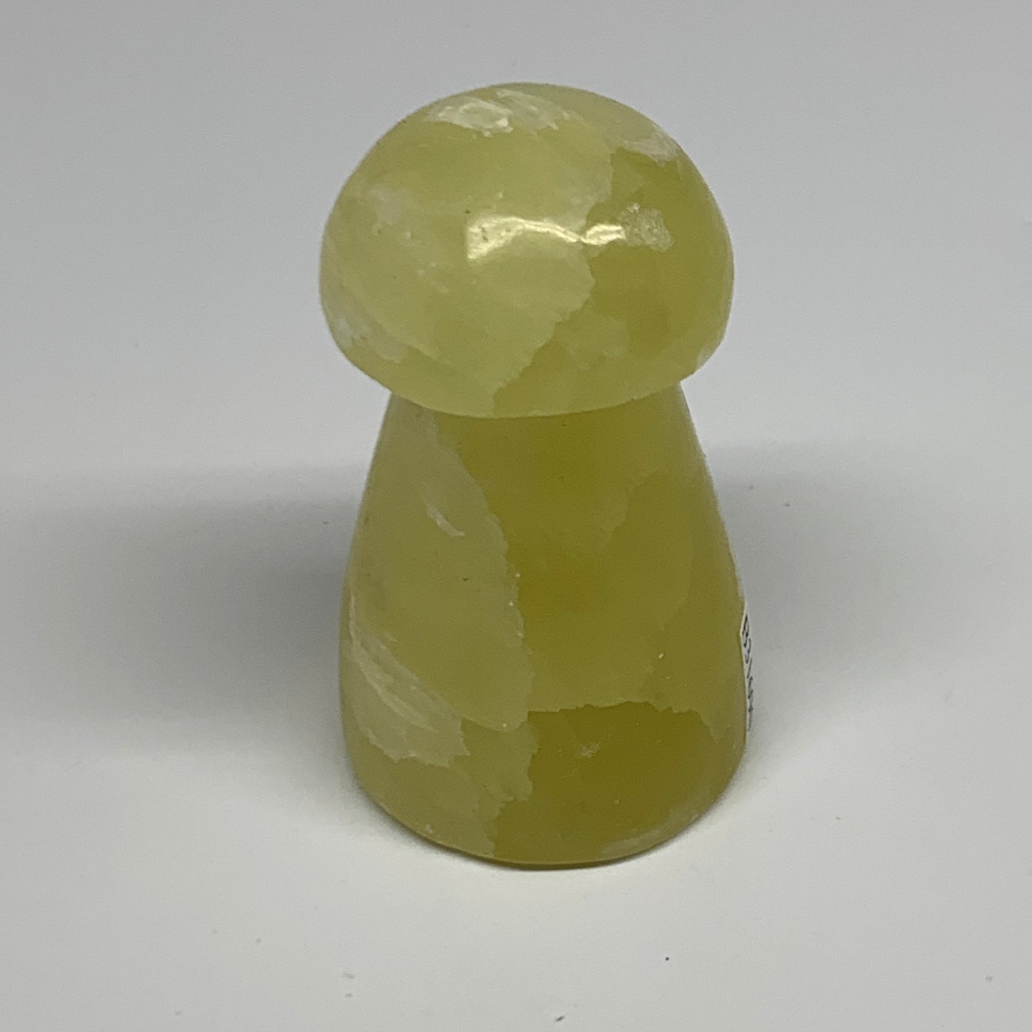 132.9g, 2.5"x1.4" Natural Lemon Calcite Mushroom Gemstone @Pakistan, B31690