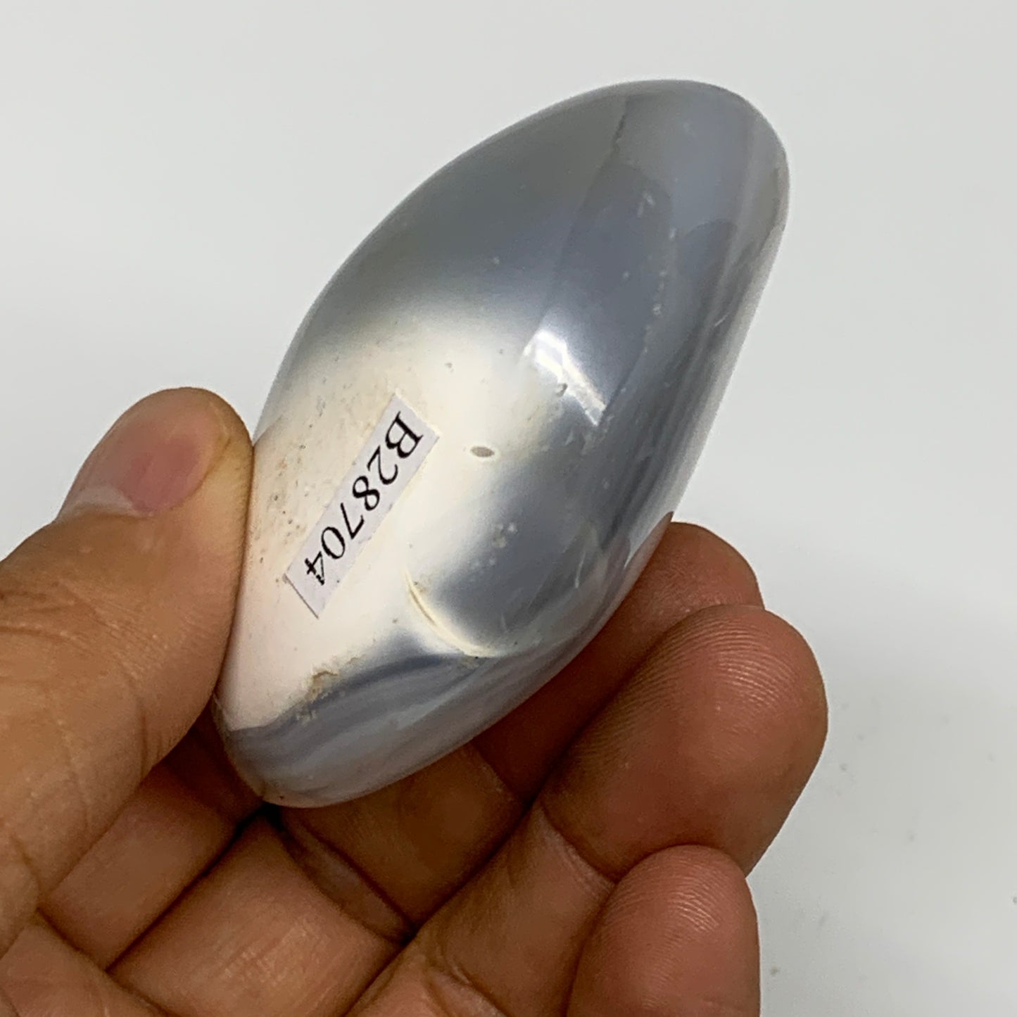 113.7g, 2.5"x1.9"x1.2" Orca Agate Palm-Stone Reiki Energy Crystal Reiki, B28704