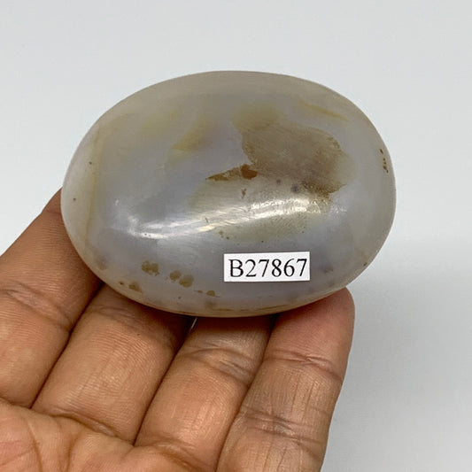 90.5g, 2.2"x1.8"x0.9" Orca Agate Palm-Stone Reiki Energy Crystal Reiki, B27867