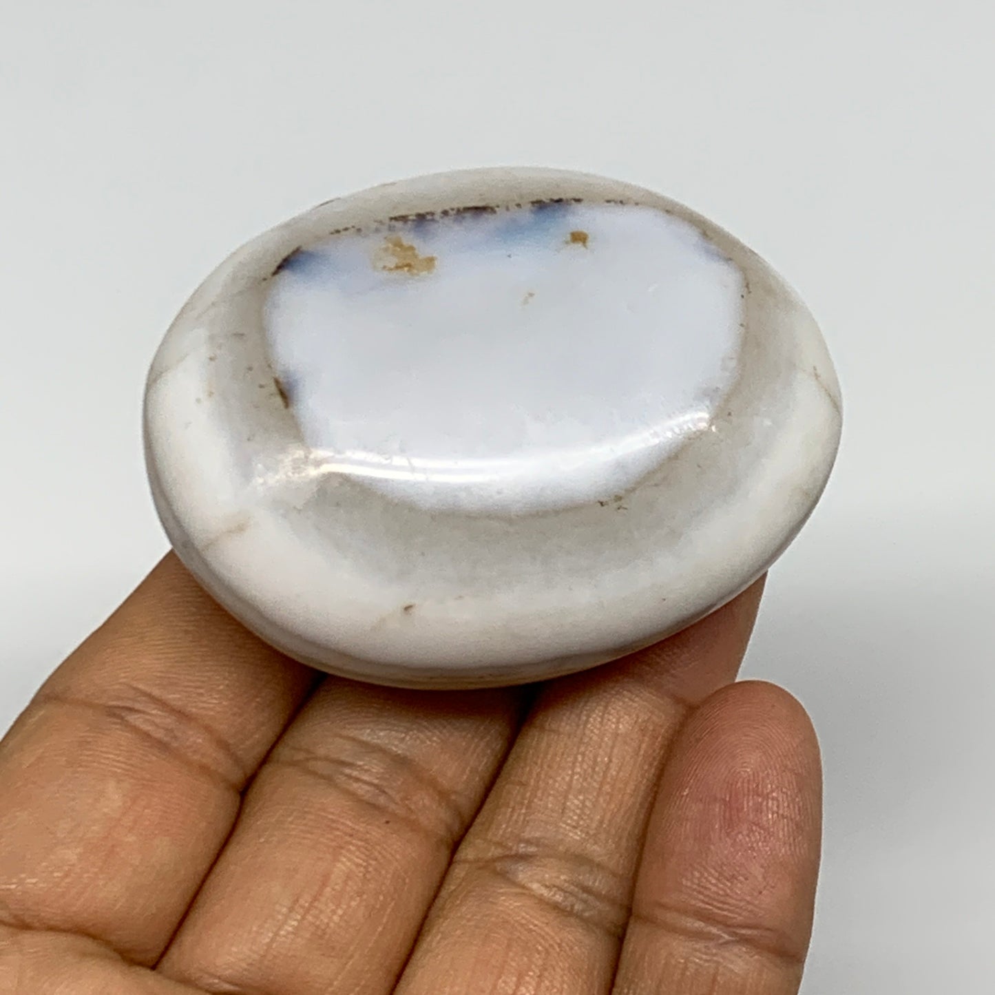 90.5g, 2.2"x1.8"x0.9" Orca Agate Palm-Stone Reiki Energy Crystal Reiki, B27867