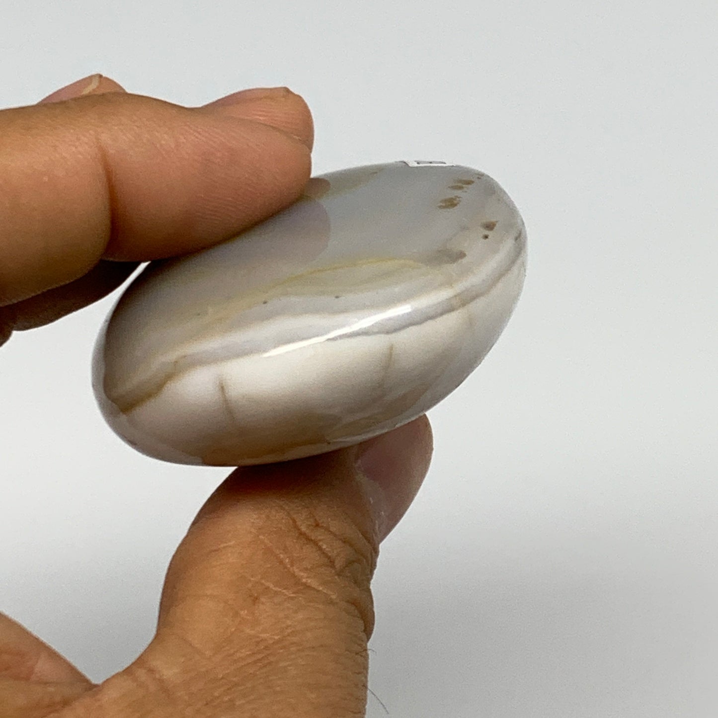 90.5g, 2.2"x1.8"x0.9" Orca Agate Palm-Stone Reiki Energy Crystal Reiki, B27867