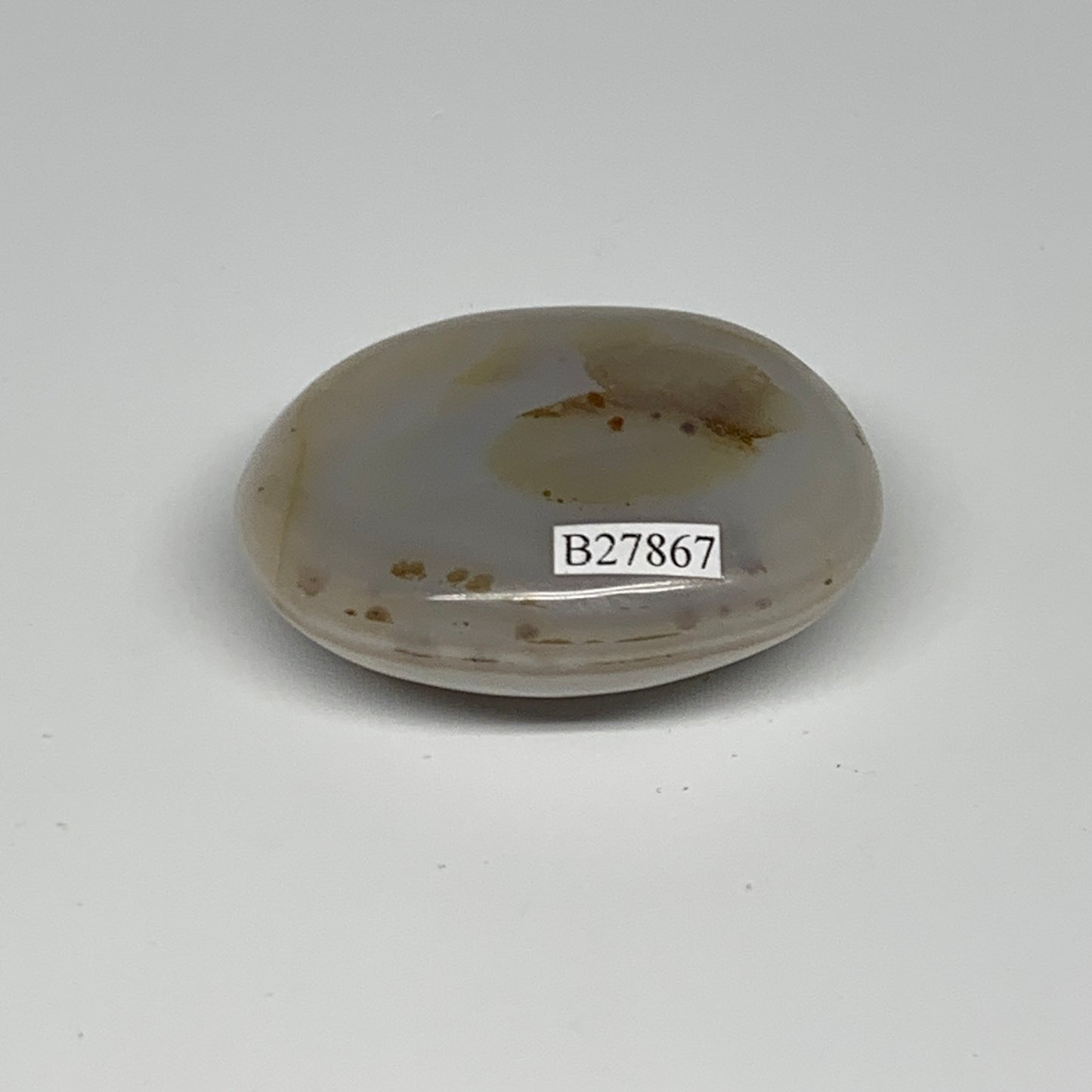 90.5g, 2.2"x1.8"x0.9" Orca Agate Palm-Stone Reiki Energy Crystal Reiki, B27867