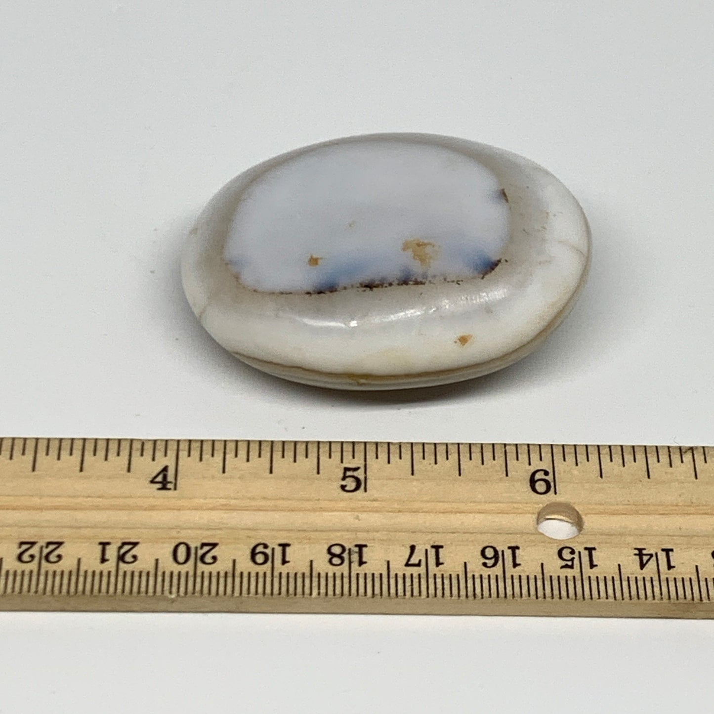 90.5g, 2.2"x1.8"x0.9" Orca Agate Palm-Stone Reiki Energy Crystal Reiki, B27867