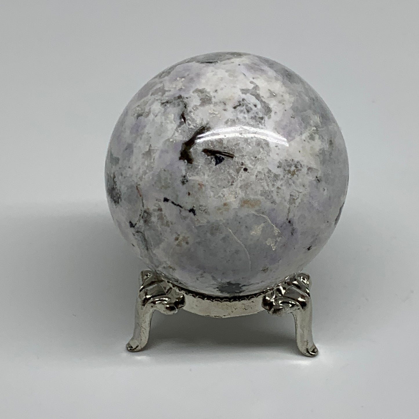 177.3g, 2"(50mm), Natural Rainbow Moonstone Sphere Ball Gemstone, B34320