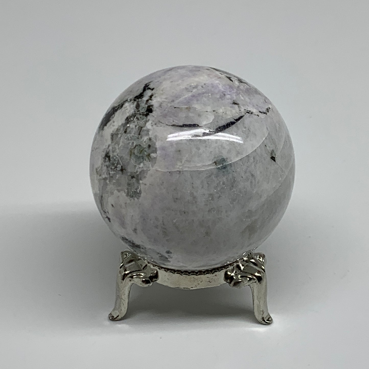 177.3g, 2"(50mm), Natural Rainbow Moonstone Sphere Ball Gemstone, B34320