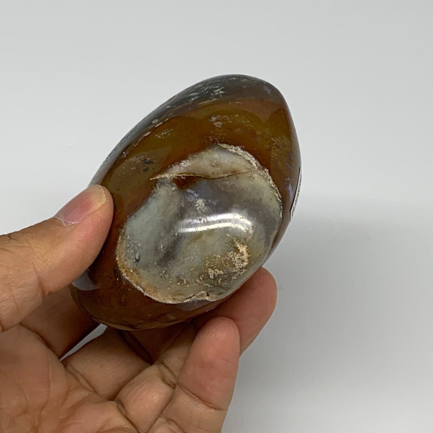0.59 lbs, 2.5"x3"x1.6" Ocean Jasper Heart Polished Healing Crystal, B30859