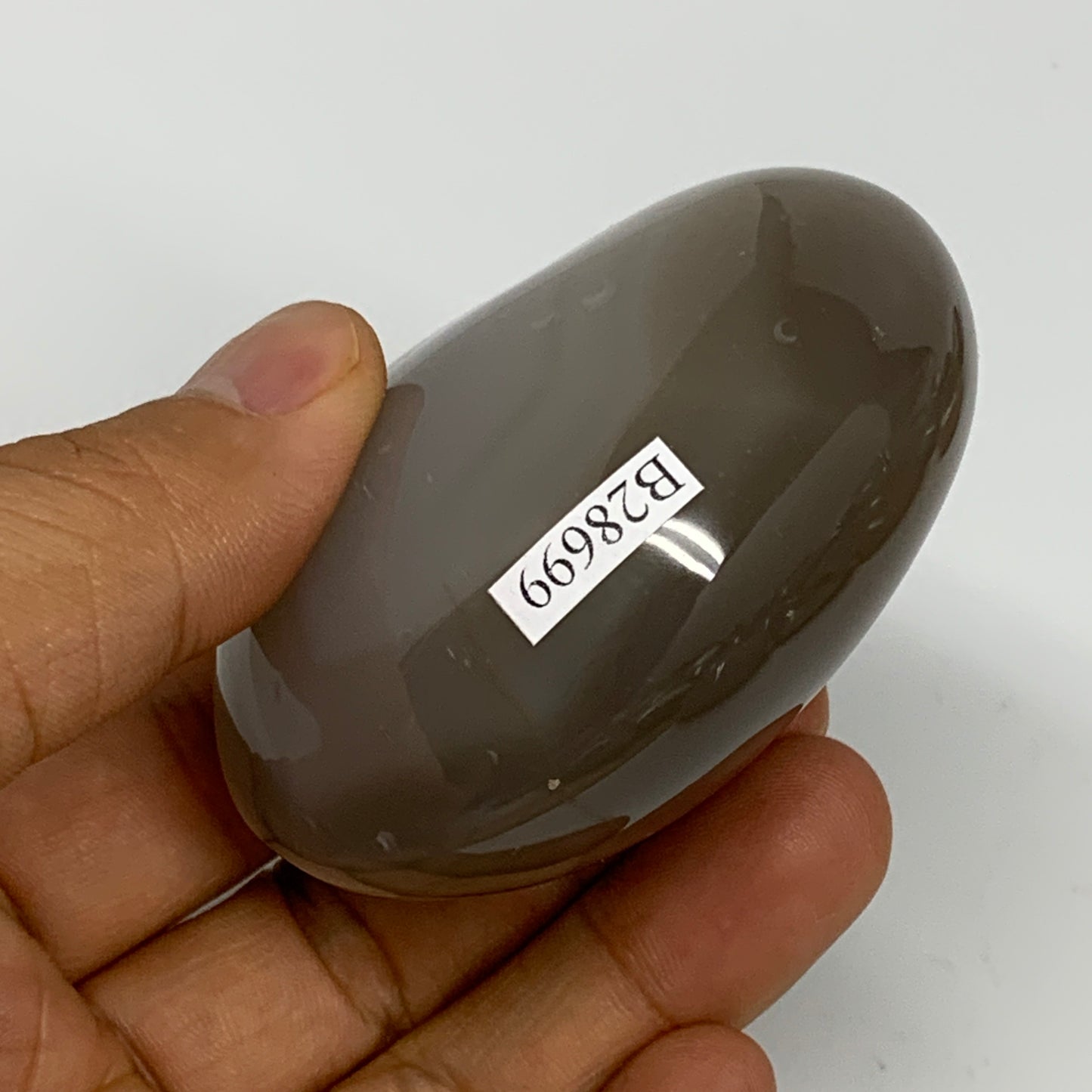 165.3g, 2.6"x2"x1.5" Orca Agate Palm-Stone Reiki Energy Crystal Reiki, B28699