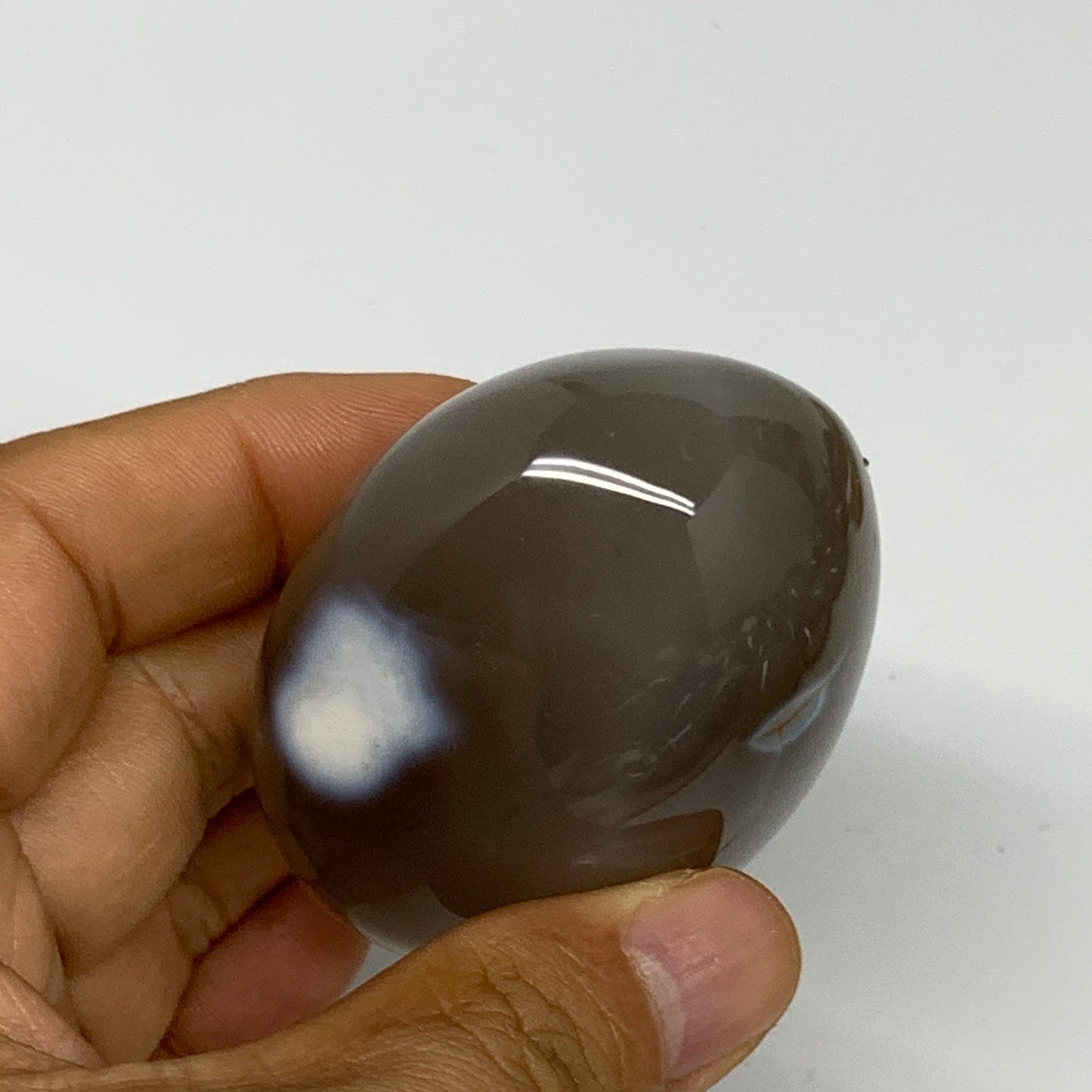 165.3g, 2.6"x2"x1.5" Orca Agate Palm-Stone Reiki Energy Crystal Reiki, B28699