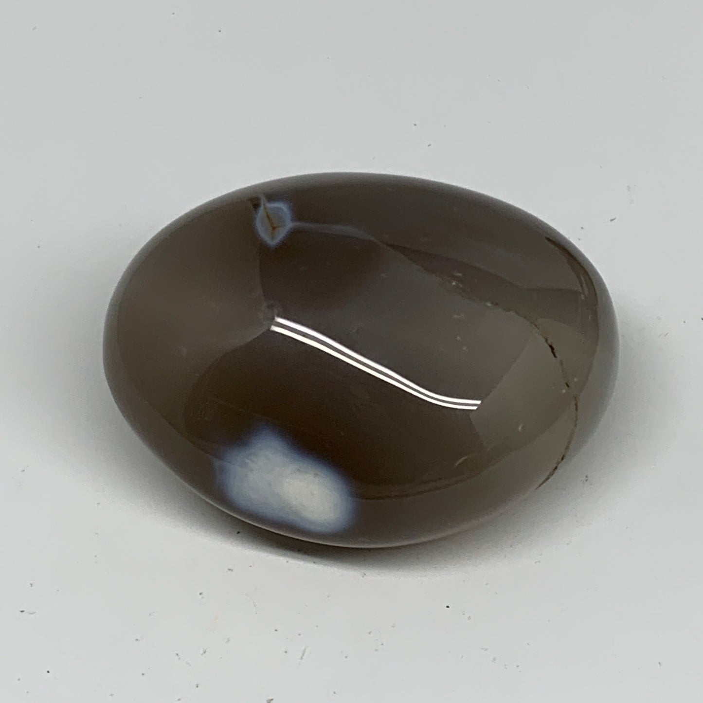 165.3g, 2.6"x2"x1.5" Orca Agate Palm-Stone Reiki Energy Crystal Reiki, B28699