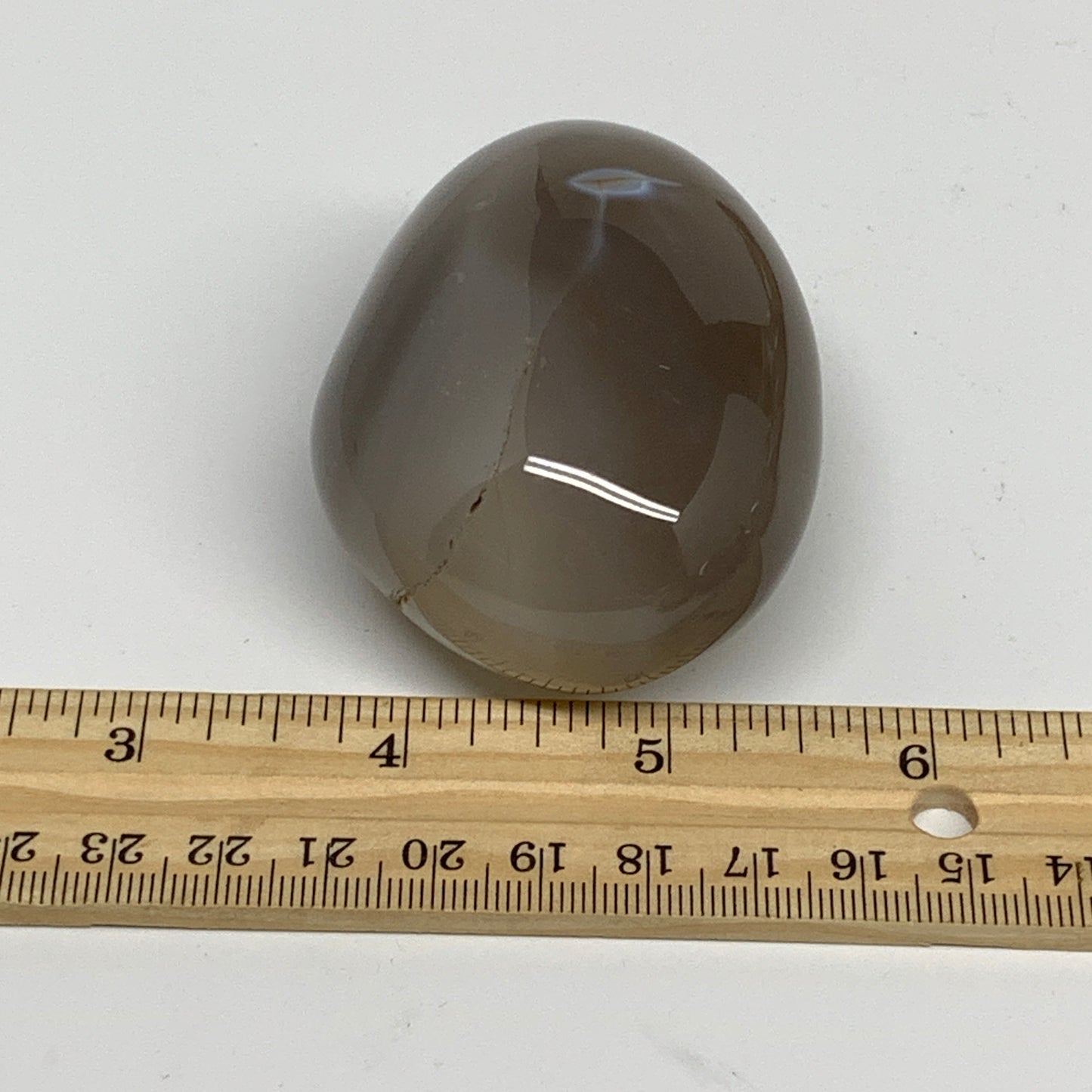 165.3g, 2.6"x2"x1.5" Orca Agate Palm-Stone Reiki Energy Crystal Reiki, B28699