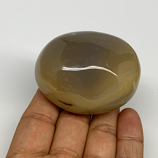 141.2g, 2.3"x1.9"x1.4" Orca Agate Palm-Stone Reiki Energy Crystal Reiki, B28698