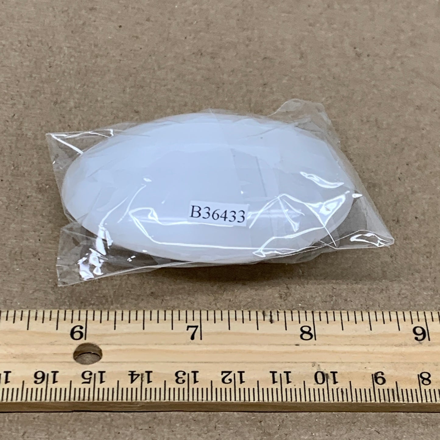 90g, 2.8"x1.9"x1", White Selenite Palmstone Crystal Pillow Reiki, B36433