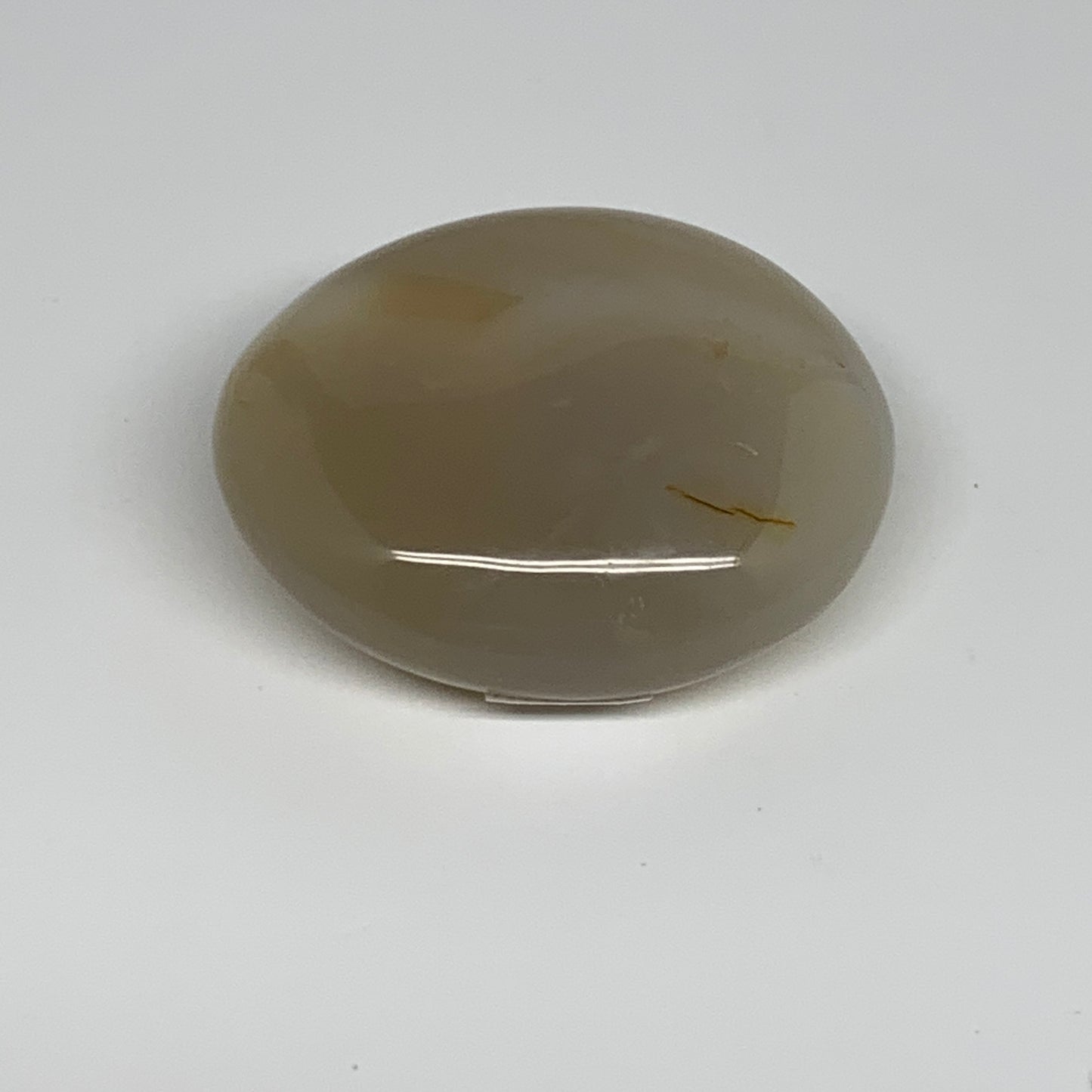 112.1g, 2.4"x2"x0.9" Orca Agate Palm-Stone Reiki Energy Crystal Reiki, B27870