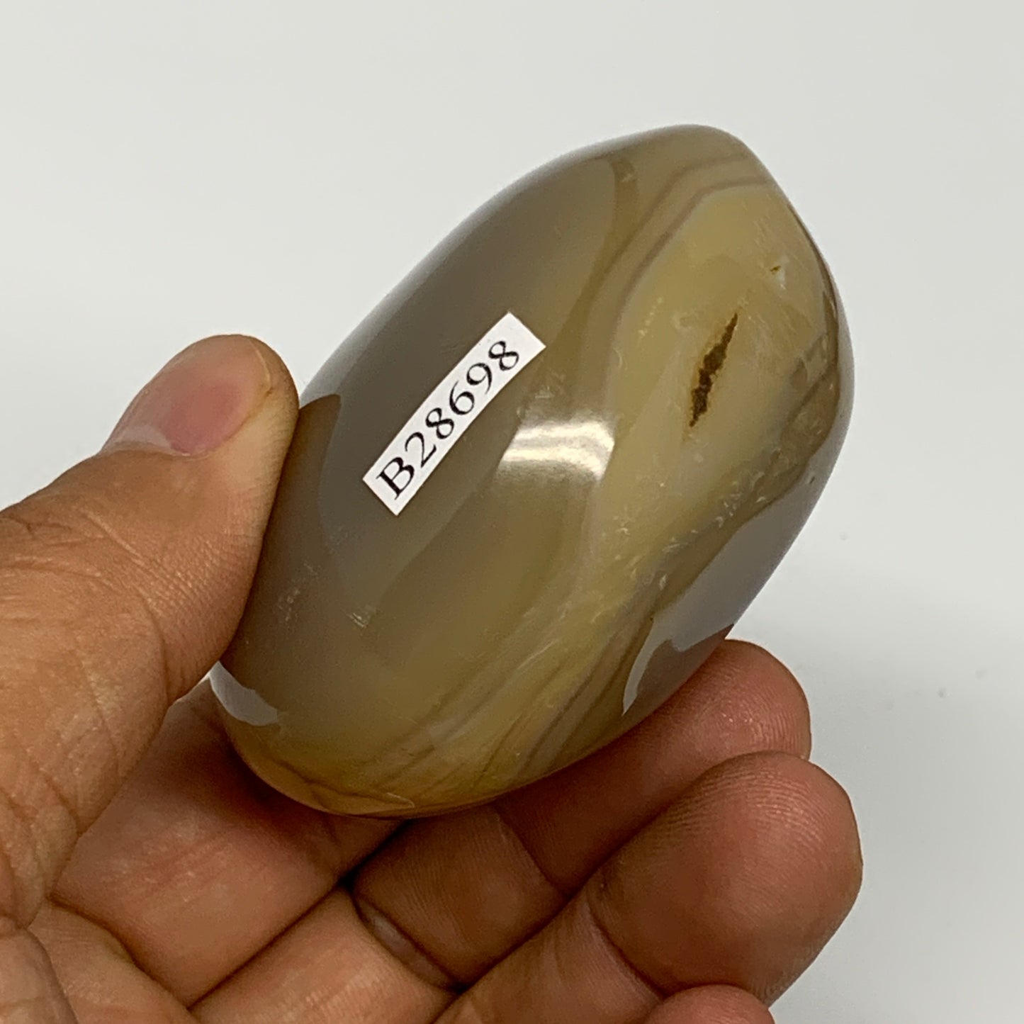 141.2g, 2.3"x1.9"x1.4" Orca Agate Palm-Stone Reiki Energy Crystal Reiki, B28698