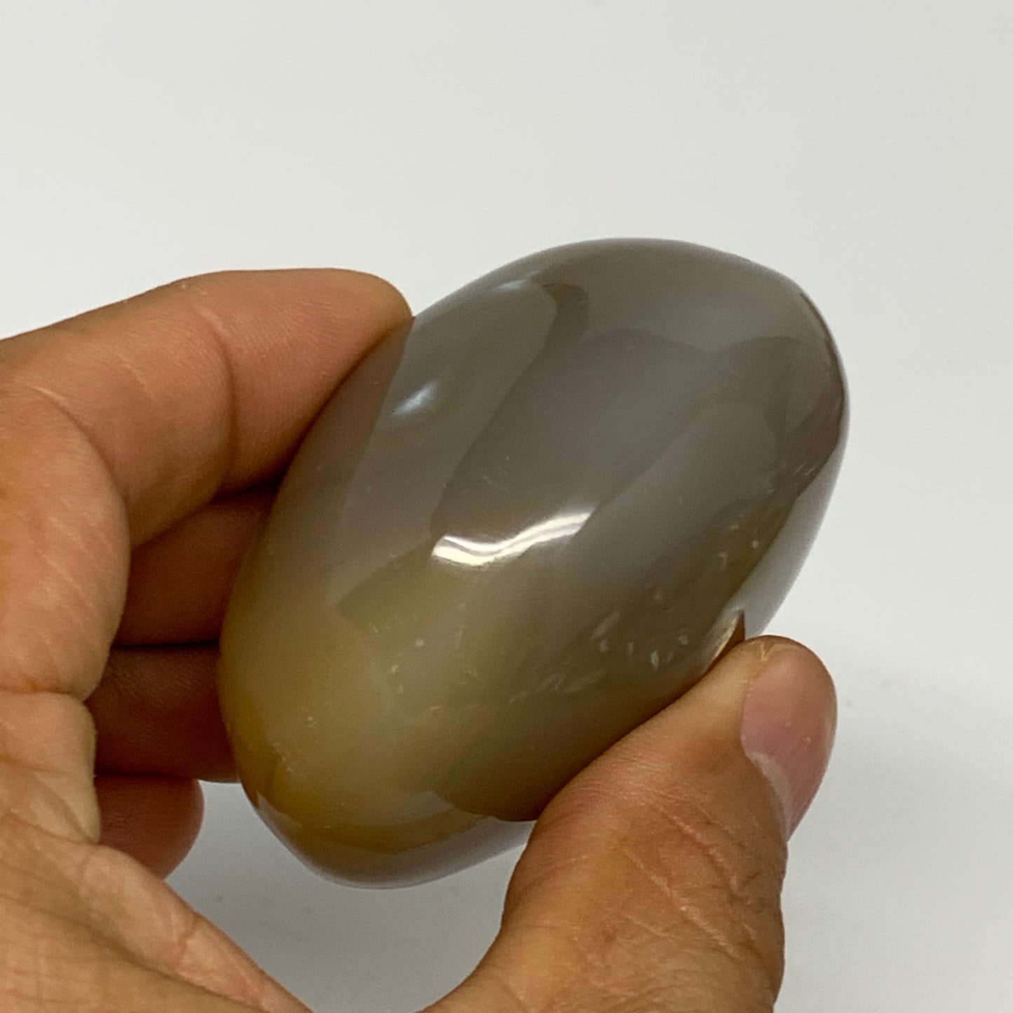 141.2g, 2.3"x1.9"x1.4" Orca Agate Palm-Stone Reiki Energy Crystal Reiki, B28698