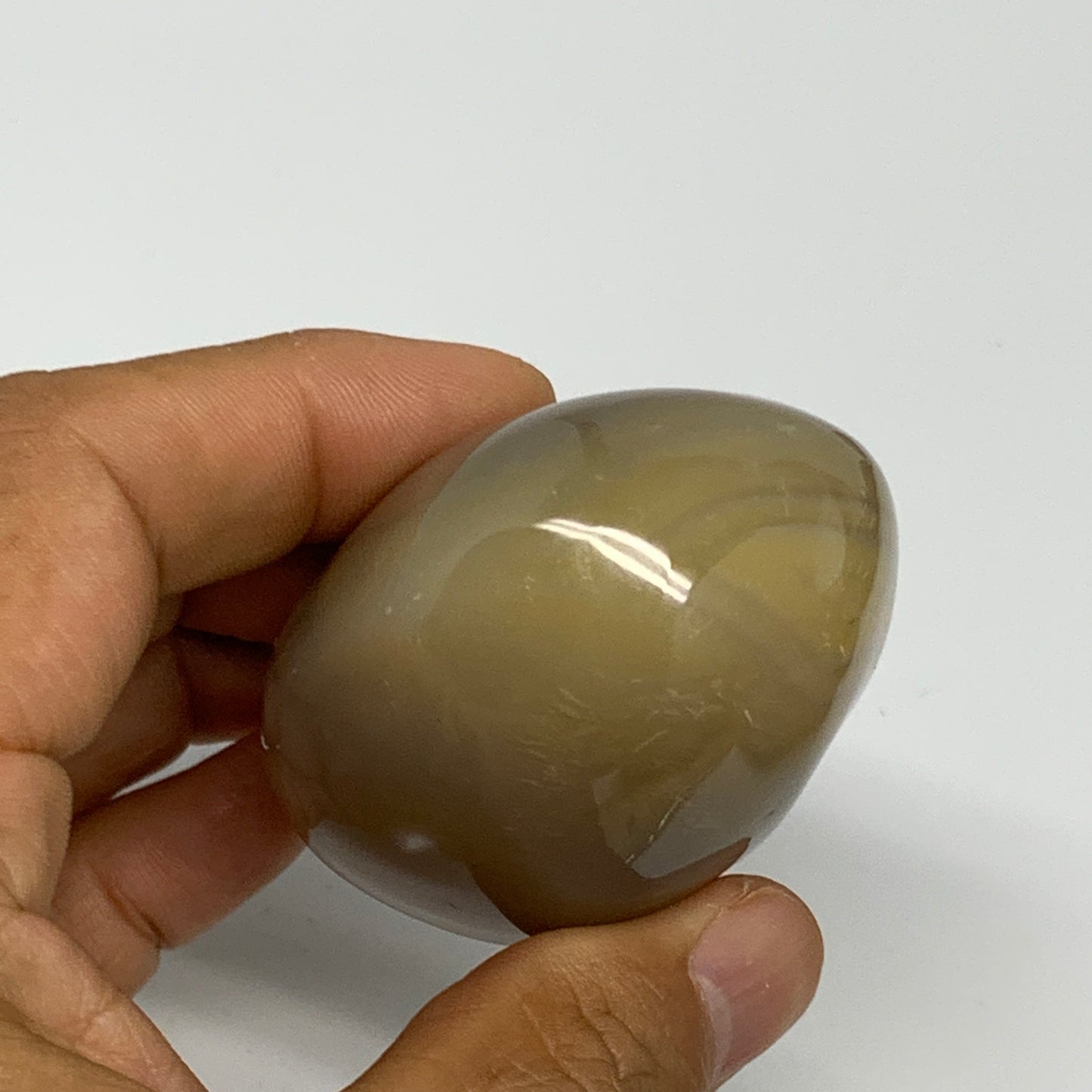 141.2g, 2.3"x1.9"x1.4" Orca Agate Palm-Stone Reiki Energy Crystal Reiki, B28698