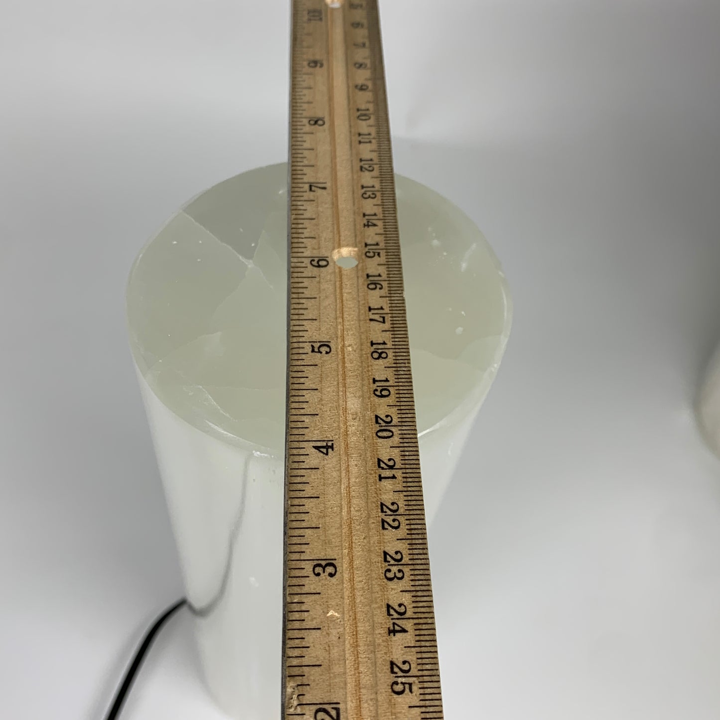 9.3 lbs, 11.6"x3.7" Cylinder Selenite (Satin Spar) Lamp Tower W/Chord, B35786