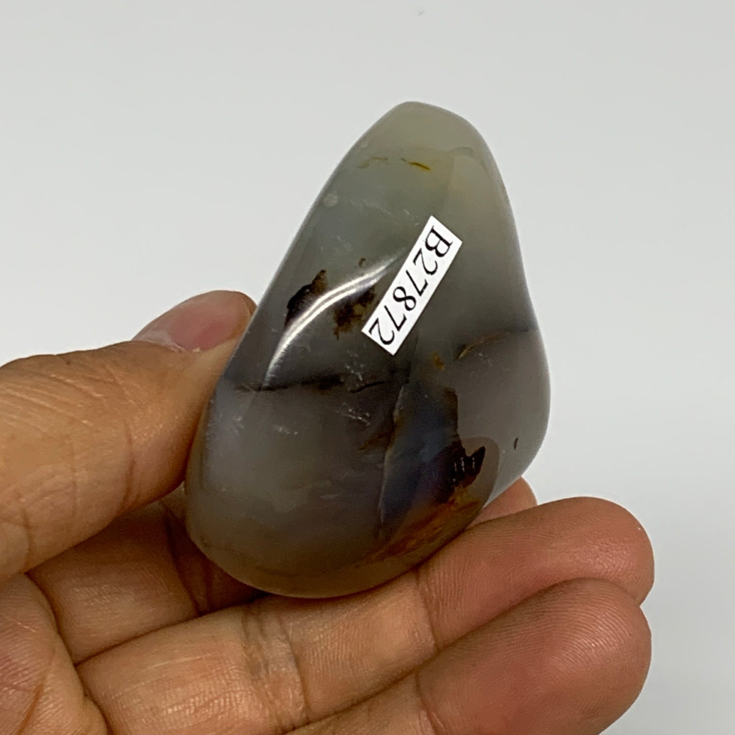 100.7g, 2.1"x1.8"x1.1" Orca Agate Palm-Stone Reiki Energy Crystal Reiki, B27872