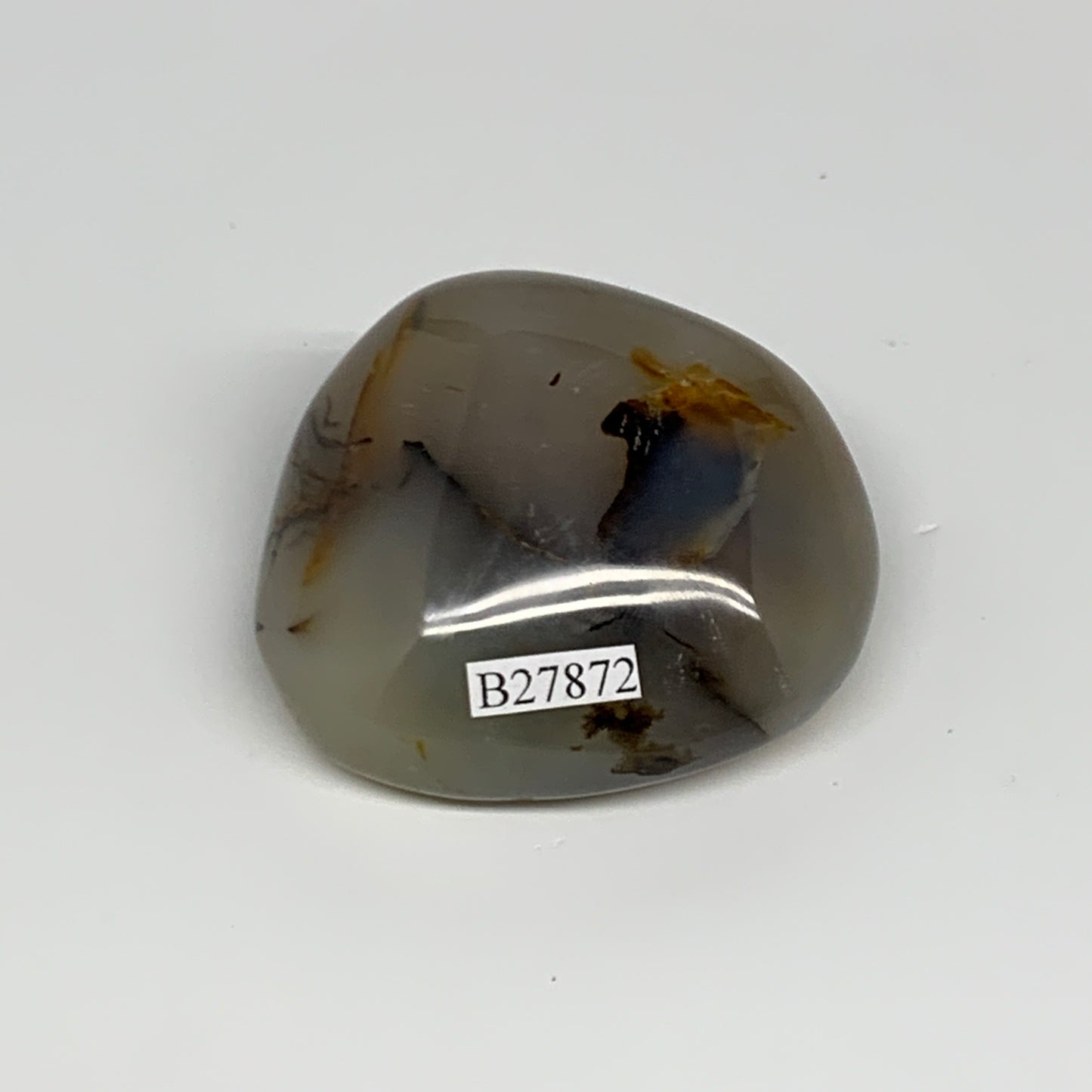 100.7g, 2.1"x1.8"x1.1" Orca Agate Palm-Stone Reiki Energy Crystal Reiki, B27872