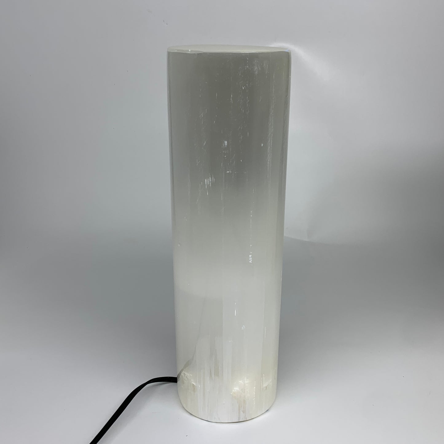 8.3 lbs, 11.5"x3.4" Cylinder Selenite (Satin Spar) Lamp Tower W/Chord, B35787