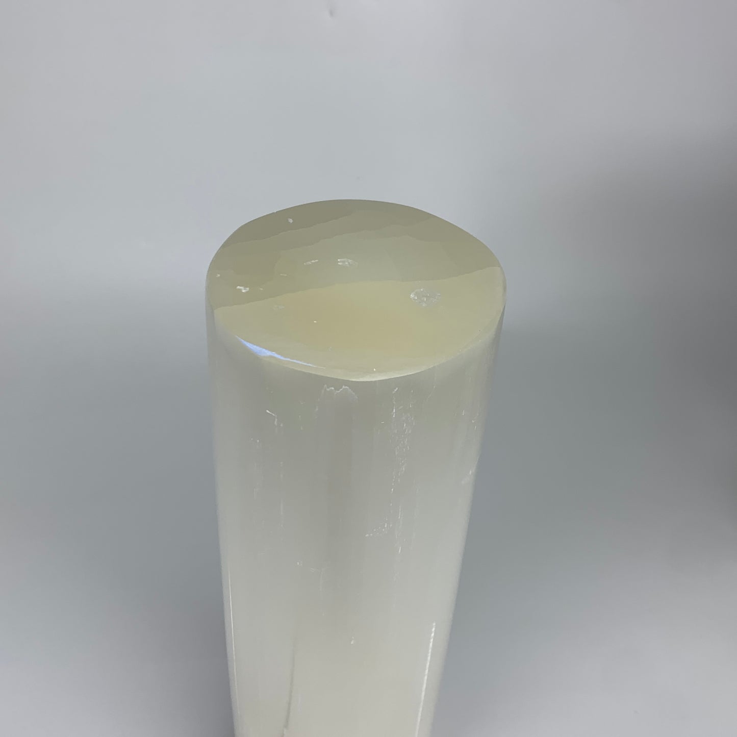 8.3 lbs, 11.5"x3.4" Cylinder Selenite (Satin Spar) Lamp Tower W/Chord, B35787