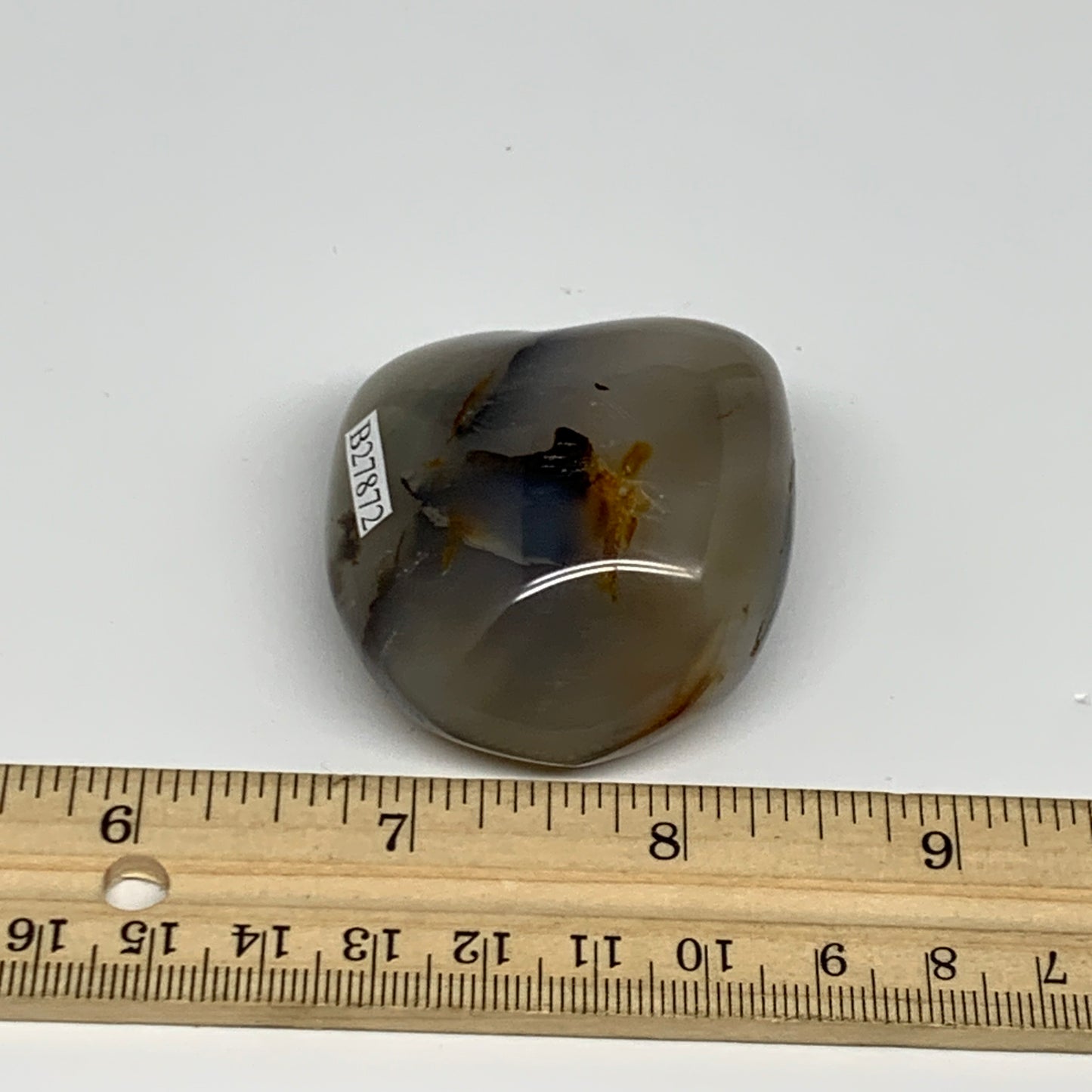 100.7g, 2.1"x1.8"x1.1" Orca Agate Palm-Stone Reiki Energy Crystal Reiki, B27872