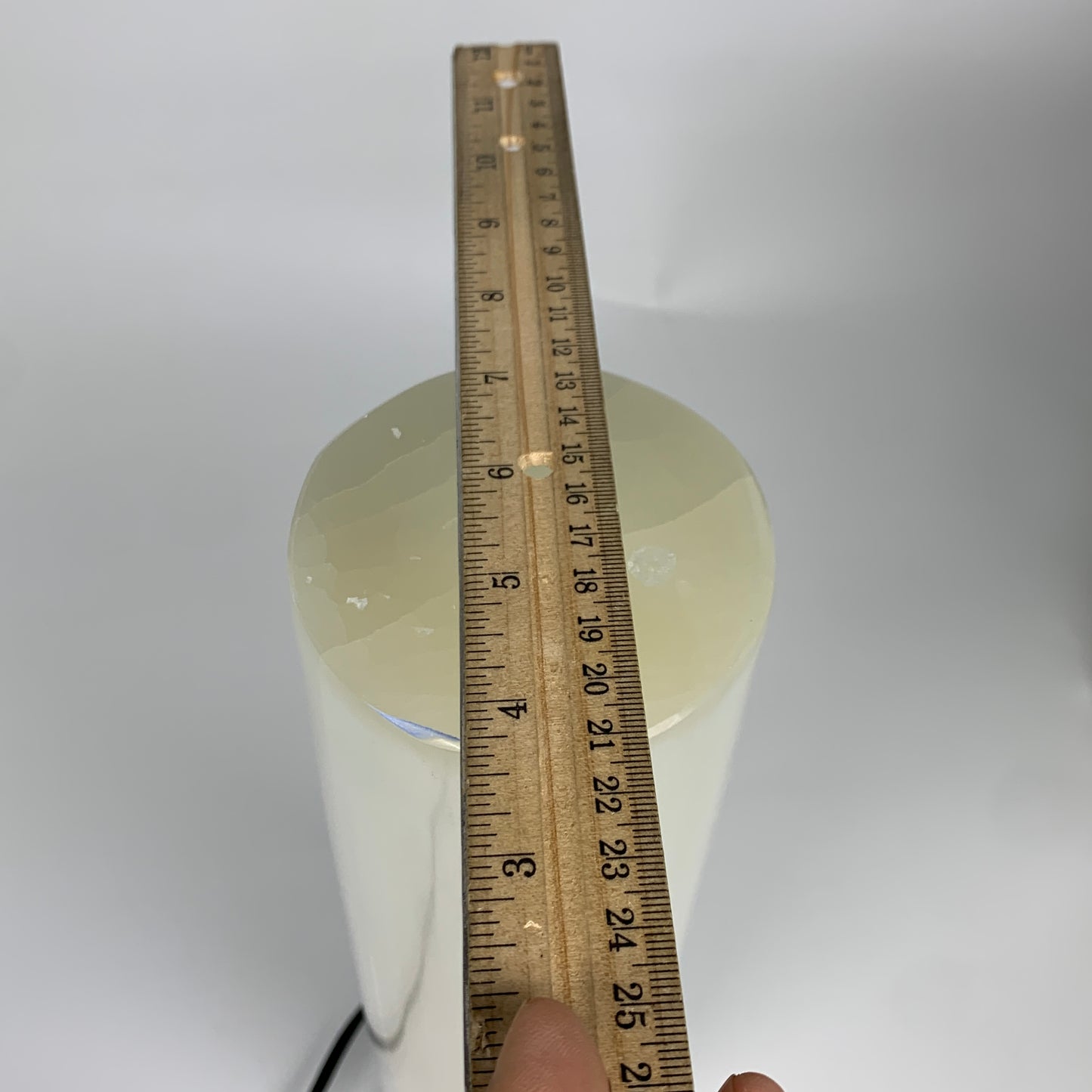 8.3 lbs, 11.5"x3.4" Cylinder Selenite (Satin Spar) Lamp Tower W/Chord, B35787