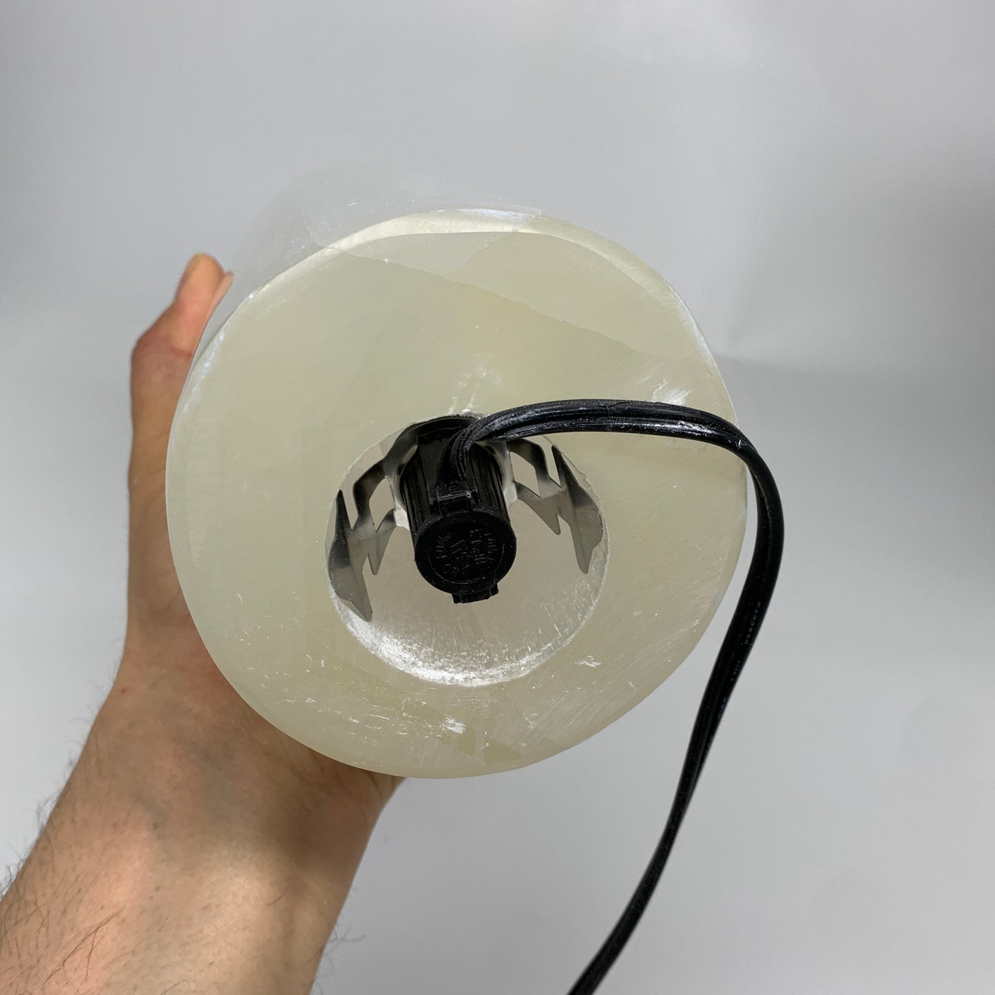 8.6 lbs, 11.6"x3.4" Cylinder Selenite (Satin Spar) Lamp Tower W/Chord, B35788