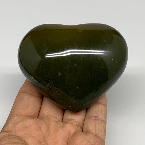 0.68 lbs, 2.7"x3.2"x1.6" Ocean Jasper Heart Polished Healing Crystal, B30865