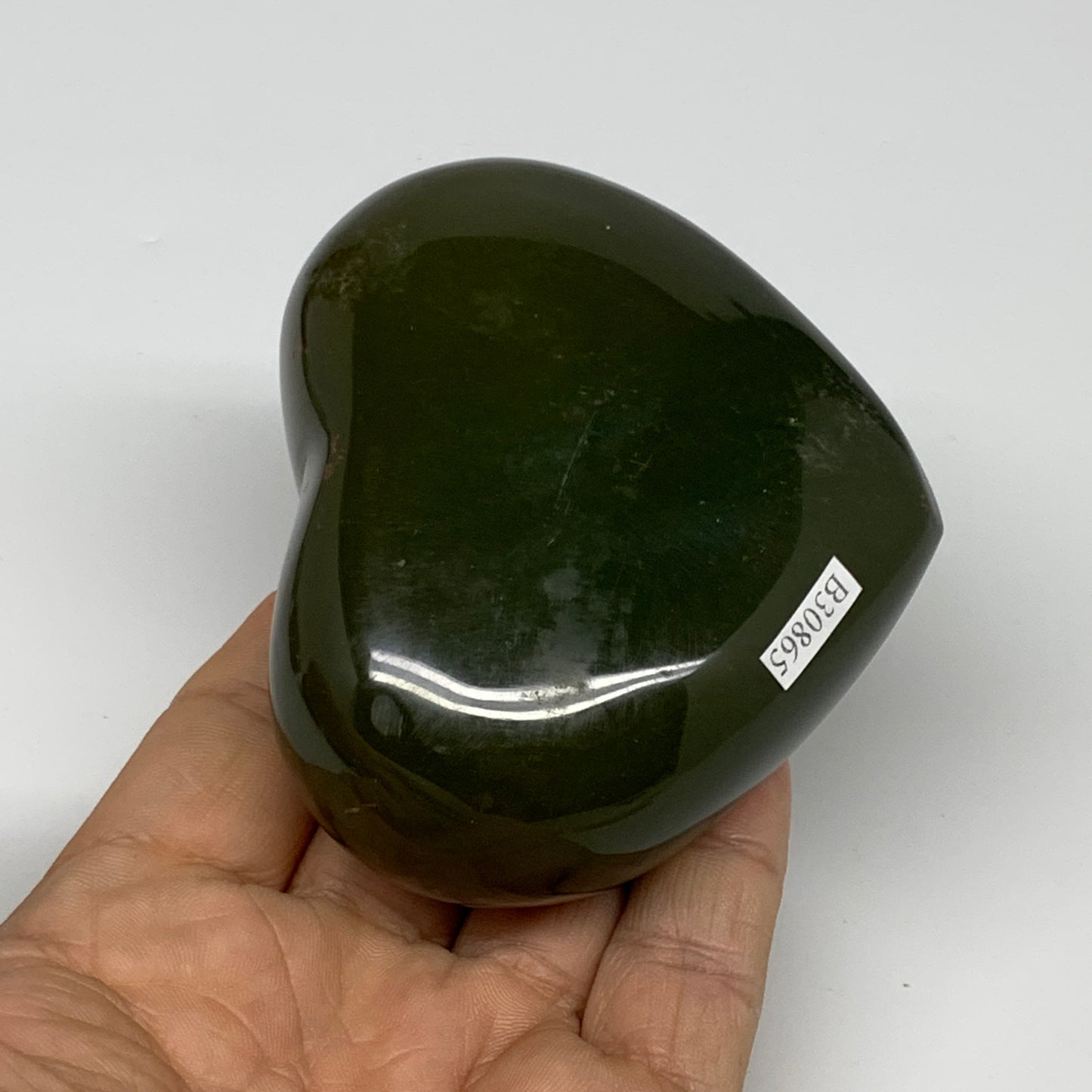 0.68 lbs, 2.7"x3.2"x1.6" Ocean Jasper Heart Polished Healing Crystal, B30865