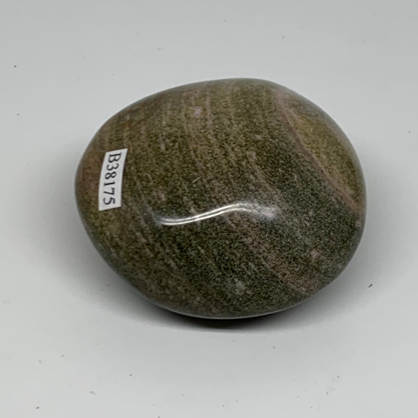 194.6g, 2.6"x2.5"x1.5" Natural Ocean Jasper Palm-Stone Orbicular Jasper, B38175