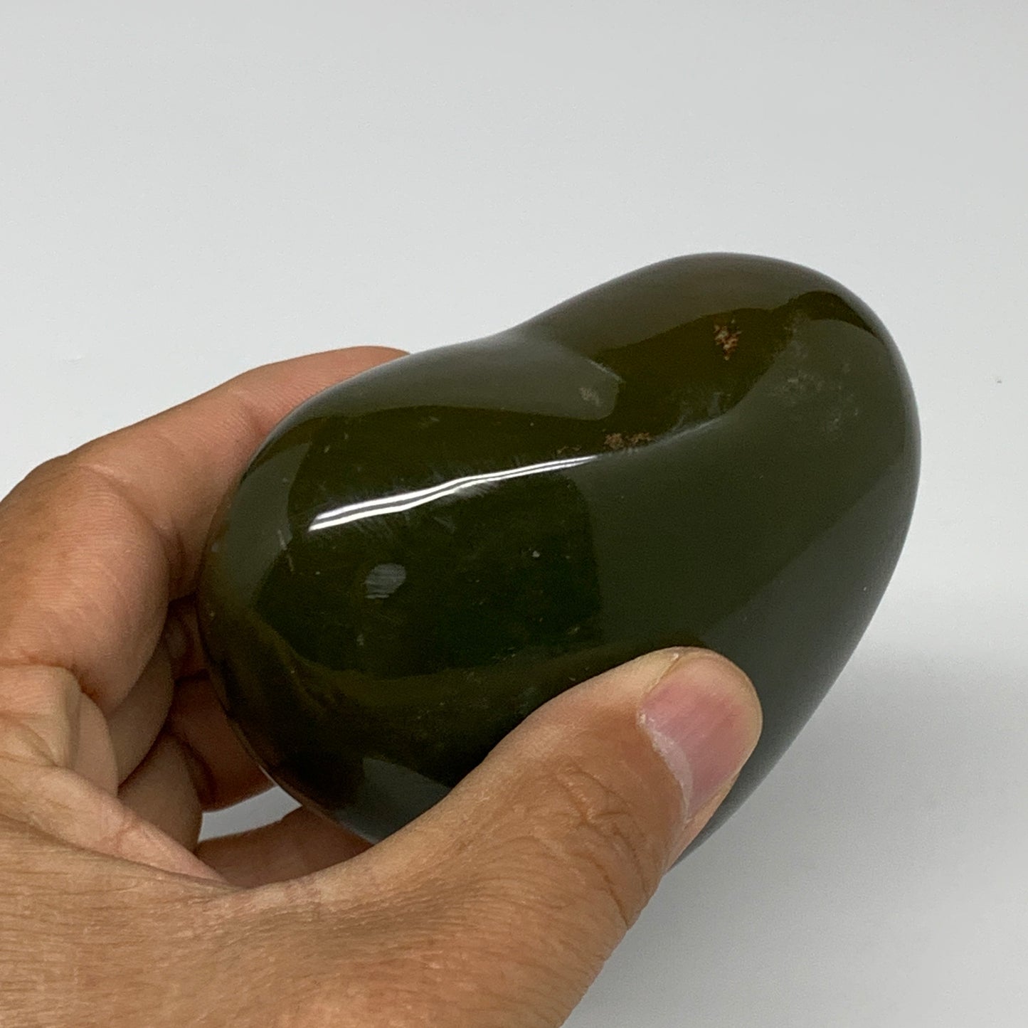 0.68 lbs, 2.7"x3.2"x1.6" Ocean Jasper Heart Polished Healing Crystal, B30865