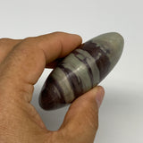 110.8g, 2.7"x1.7"x1", Narmada Shiva Lingam Palm-Stone Polished, B29388