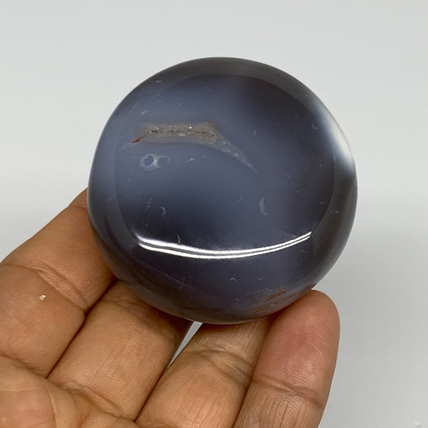 112.2g, 2.1"x2"x1" Orca Agate Palm-Stone Reiki Energy Crystal Reiki, B27875