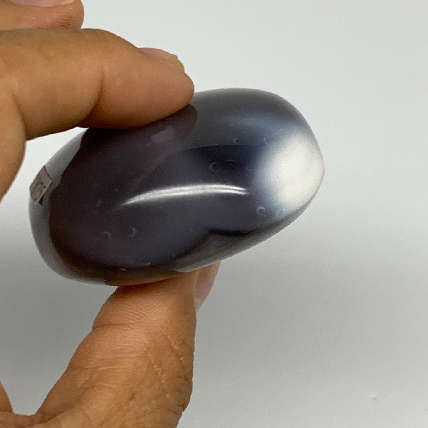 112.2g, 2.1"x2"x1" Orca Agate Palm-Stone Reiki Energy Crystal Reiki, B27875