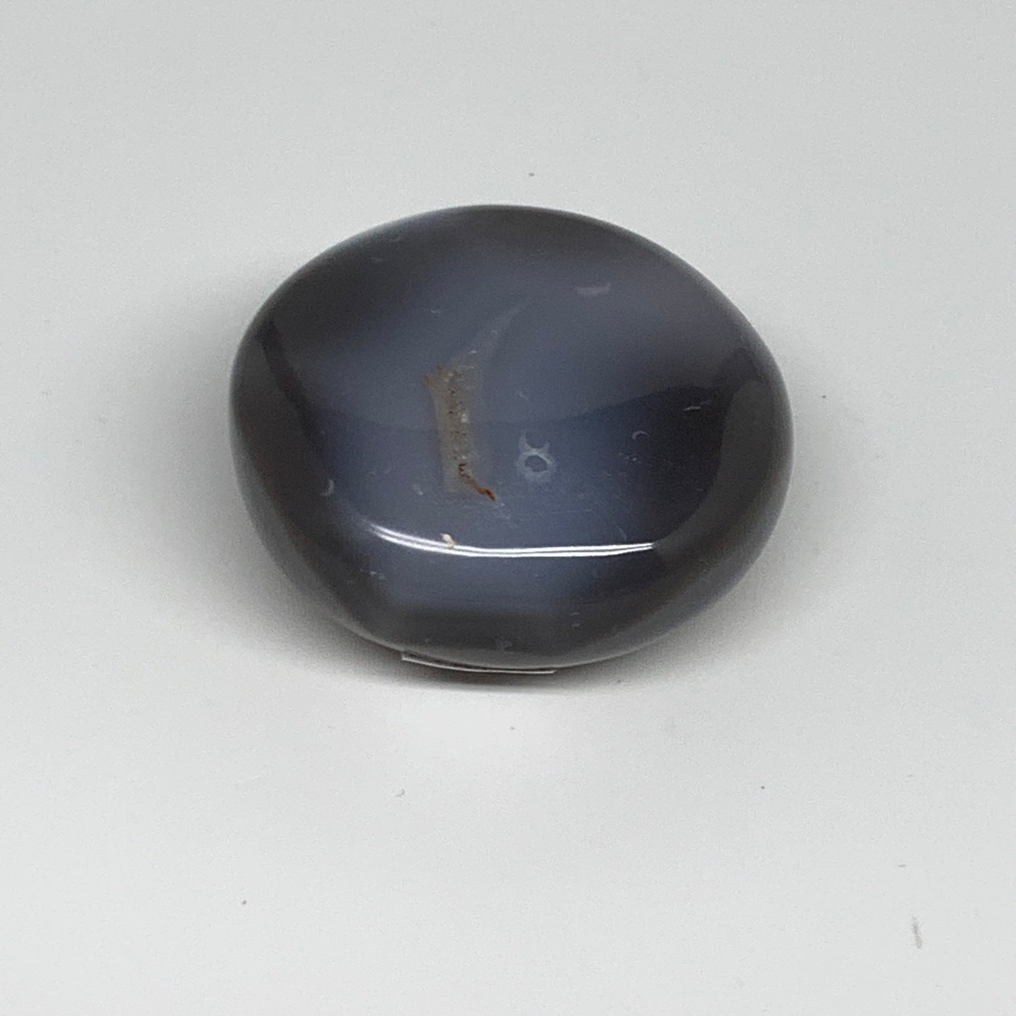 112.2g, 2.1"x2"x1" Orca Agate Palm-Stone Reiki Energy Crystal Reiki, B27875