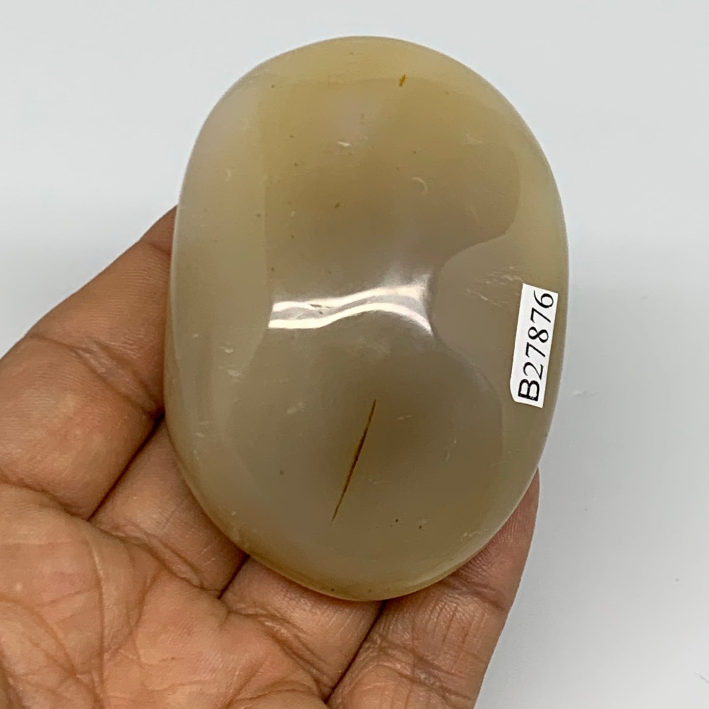 134.2g, 2.7"x1.9"x1.1" Orca Agate Palm-Stone Reiki Energy Crystal Reiki, B27876