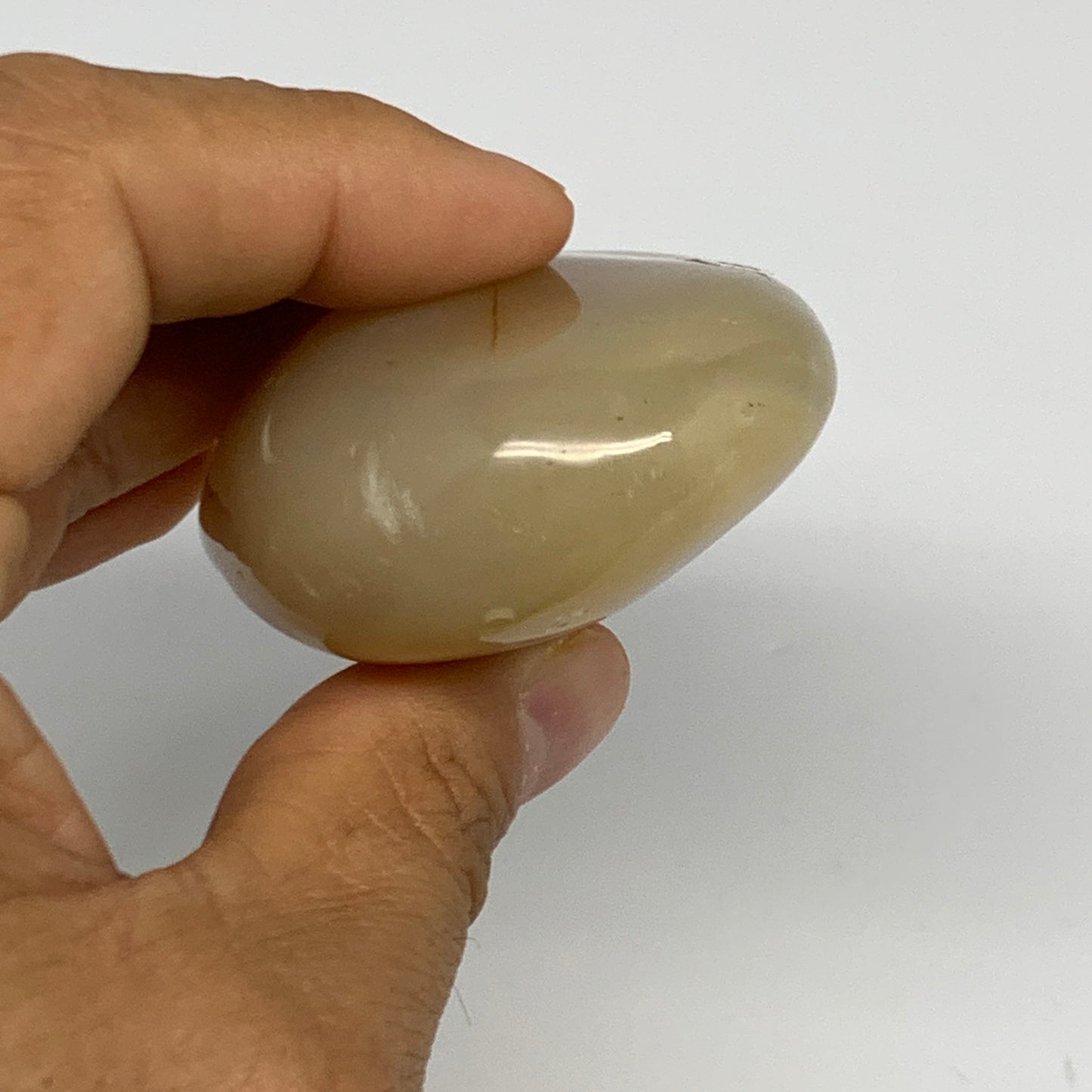 134.2g, 2.7"x1.9"x1.1" Orca Agate Palm-Stone Reiki Energy Crystal Reiki, B27876