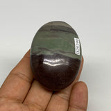 92.2g, 2.3"x1.7"x1", Narmada Shiva Lingam Palm-Stone Polished, B29390