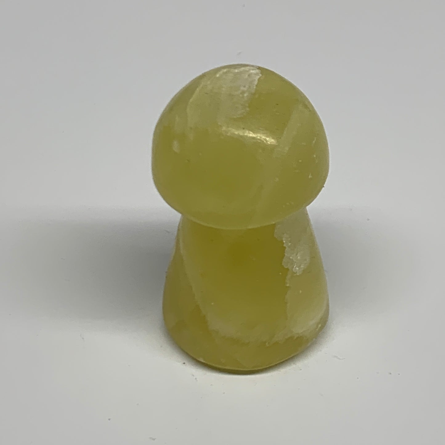 83g, 2"x1.2" Natural Lemon Calcite Mushroom Gemstone @Pakistan, B31682