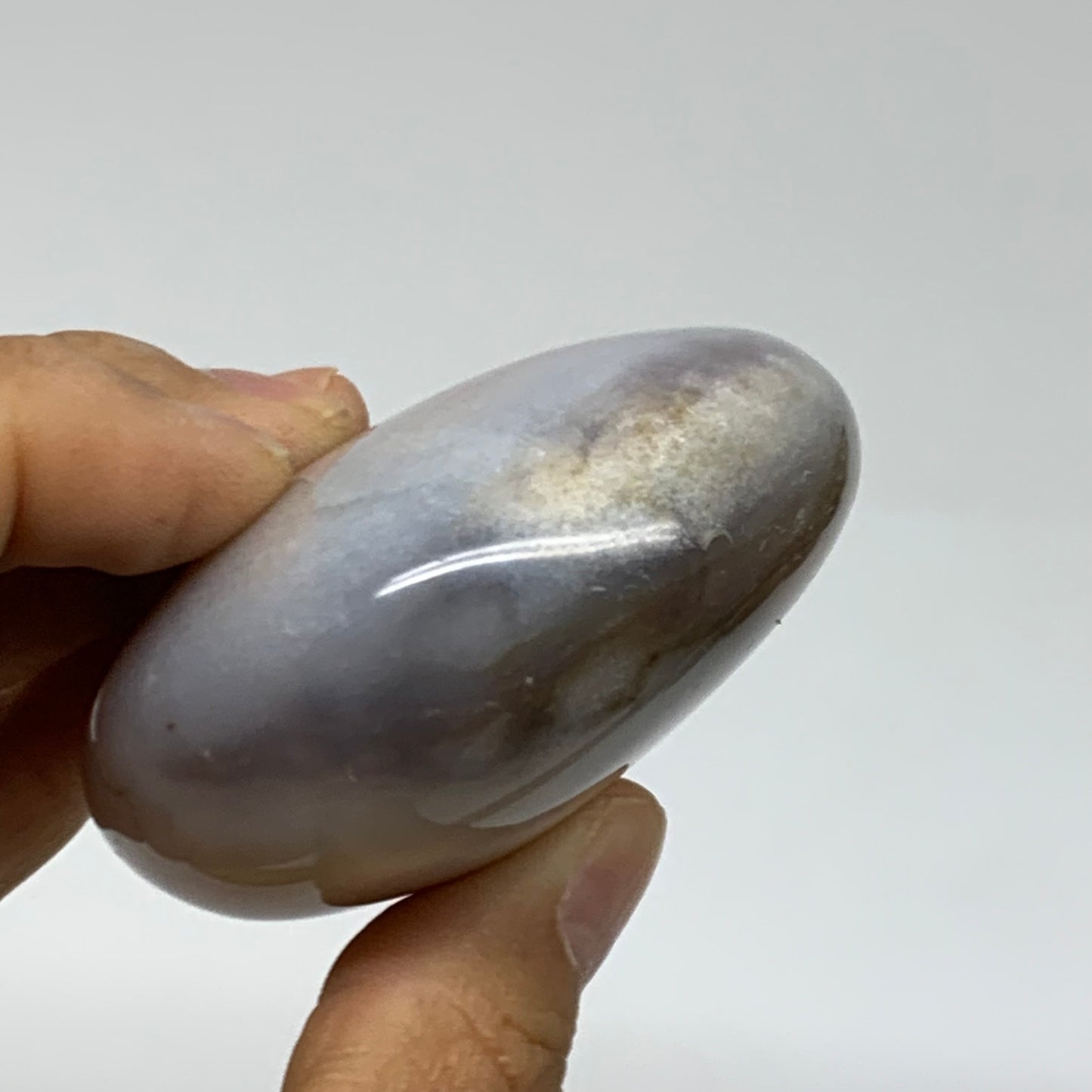 192.1g, 2.9"x2.3"x1.2" Natural Ocean Jasper Palm-Stone Orbicular Jasper, B38178